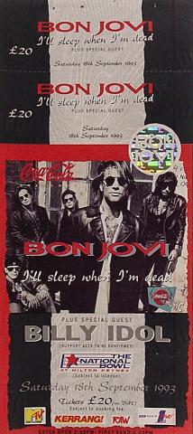 Bon Jovi Vintage Ticket
