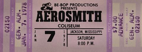 Aerosmith Vintage Ticket