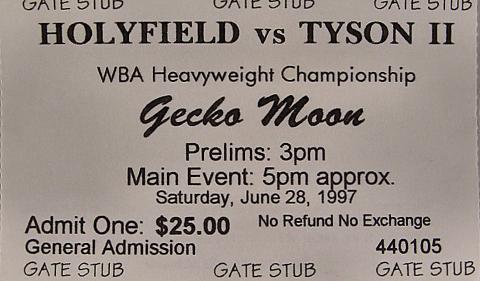 Holyfield VS Tyson 2 Vintage Ticket