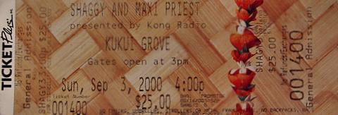 Shaggy Vintage Ticket