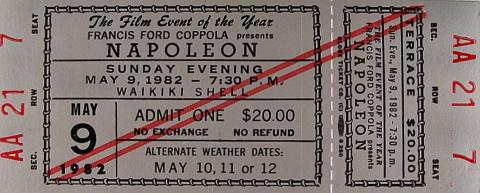 Napoleon Vintage Ticket