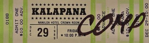 Kalapana Vintage Ticket