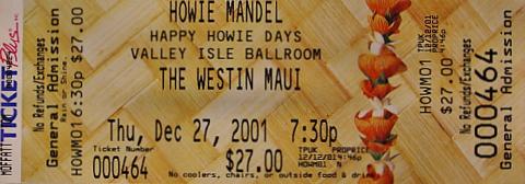 Howie Mandel Vintage Ticket