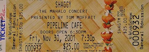 Shaggy Vintage Ticket