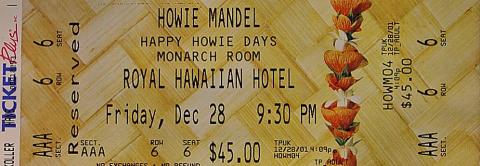 Howie Mandel Vintage Ticket
