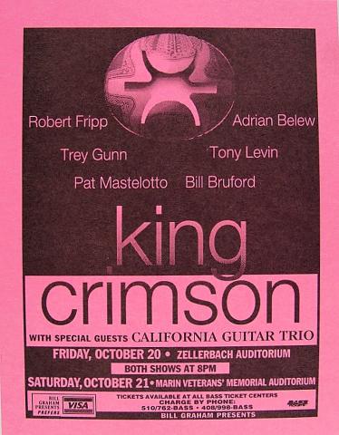King Crimson Handbill