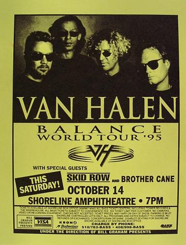Van Halen Handbill