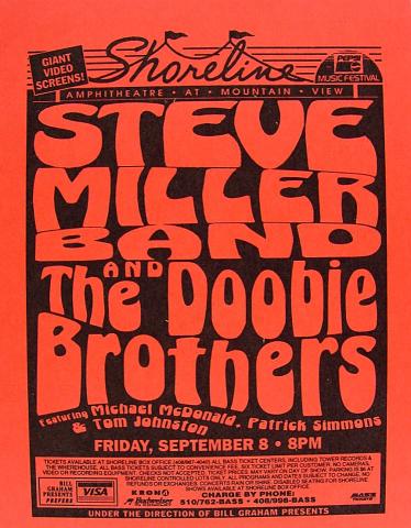 Steve Miller Band Handbill