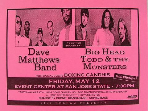 Dave Matthews Band Handbill