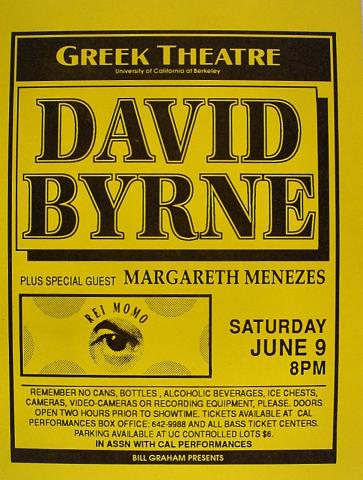 David Byrne Handbill