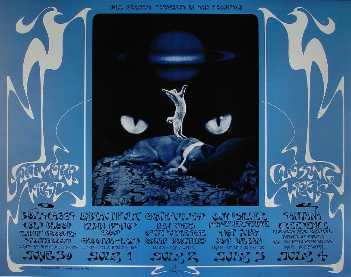 Closing of the Fillmore West Vintage Concert Poster from Fillmore