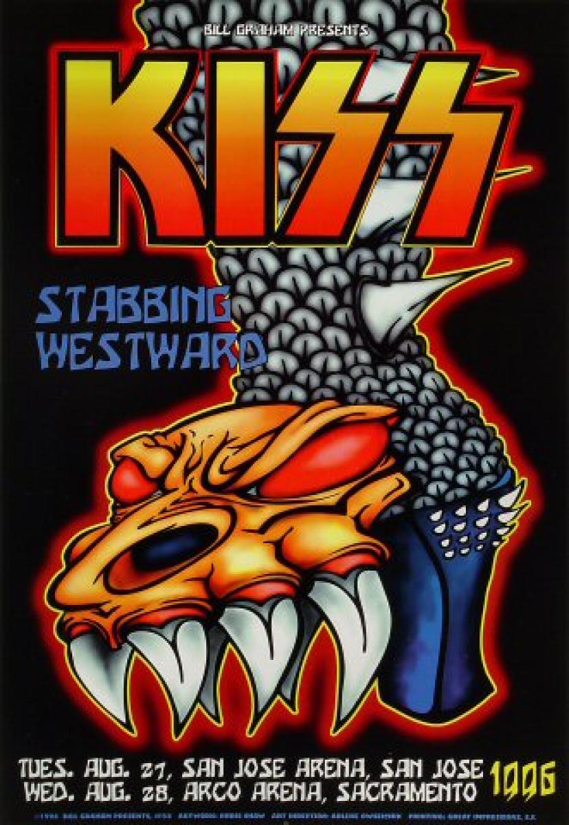 A1ヴィンテージポスター　KISS THE SECOND COMING 1996 kiss-poster-aug-27-1996-aug-28