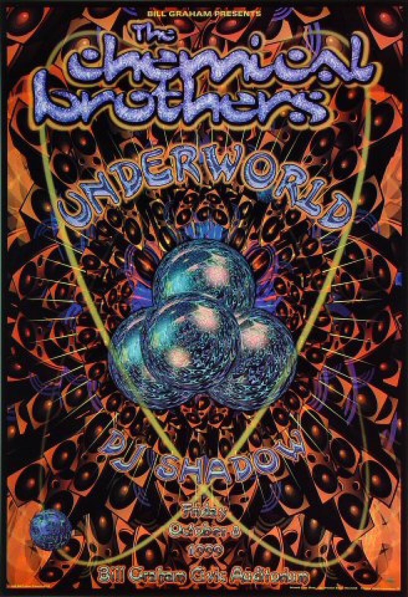 The Chemical Brothers Vintage Concert Poster from Bill Graham