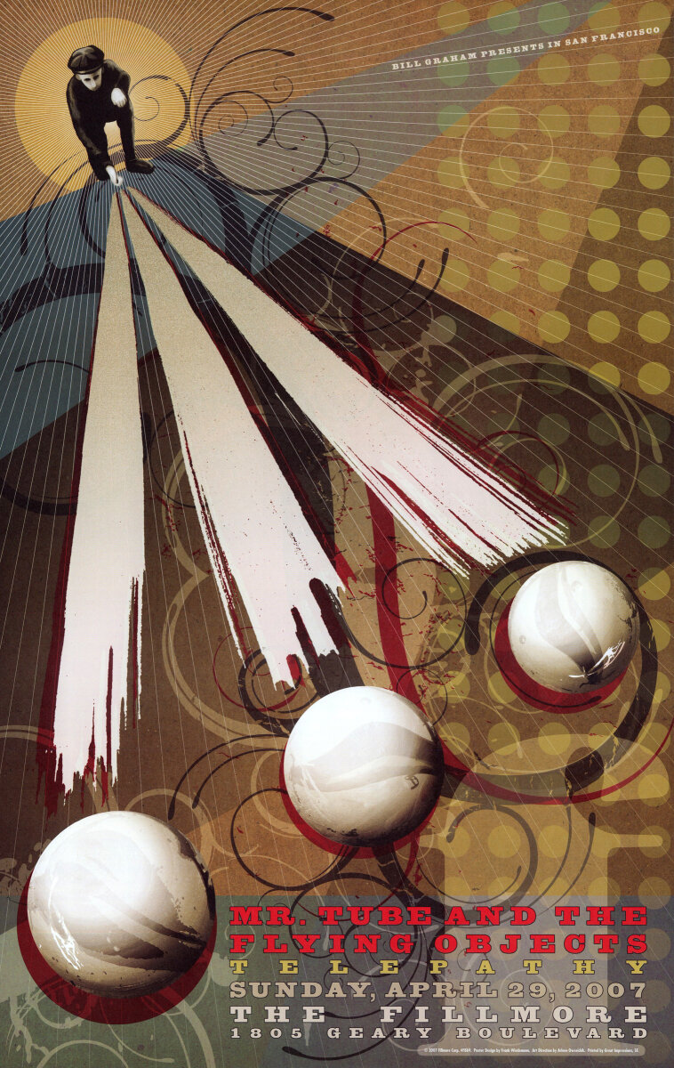 Mr. Tube and the Flying Objects Vintage Concert Poster from Fillmore ...