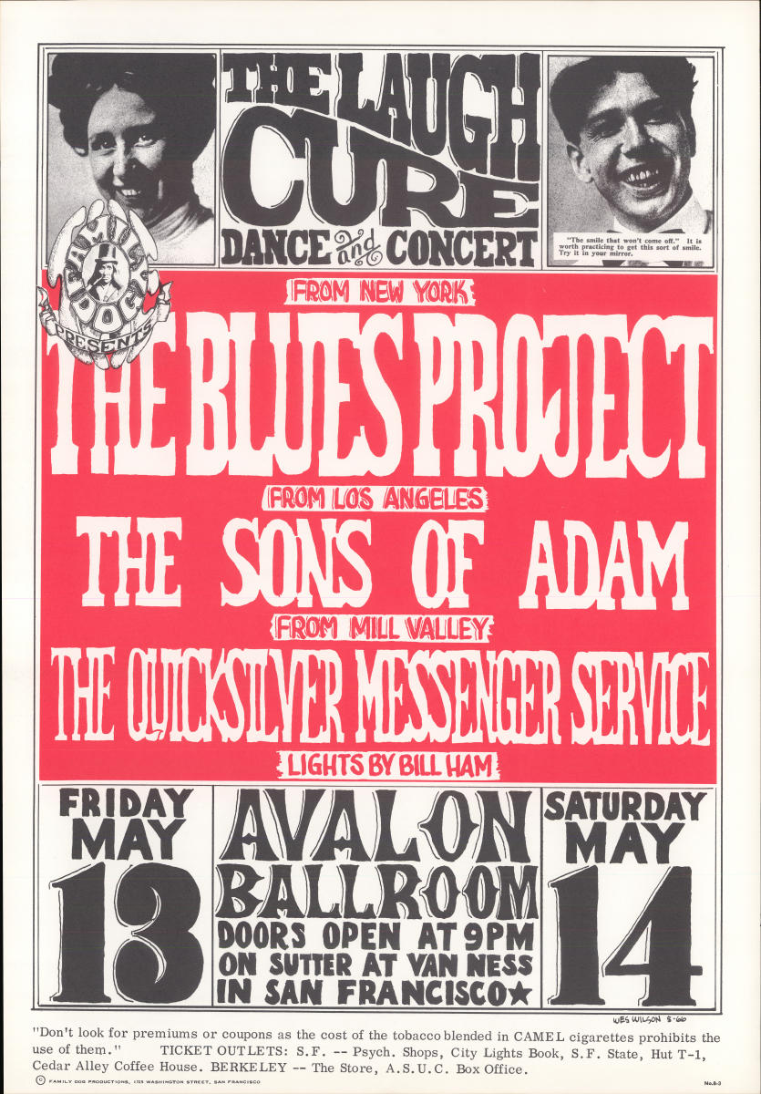 The Blues Project Vintage Concert Poster from Avalon Ballroom, May
