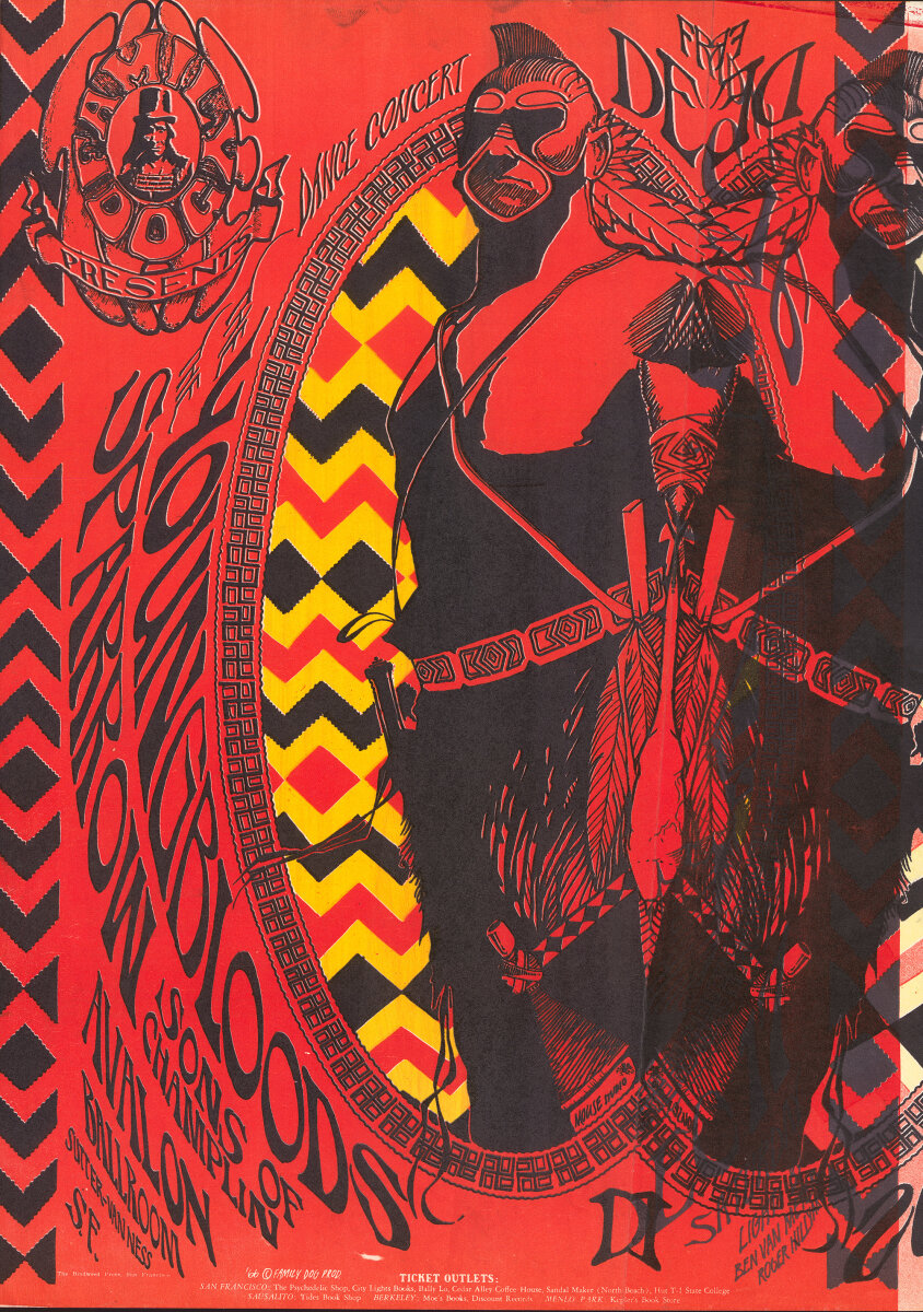 The Youngbloods Vintage Concert Poster from Avalon Ballroom, Dec