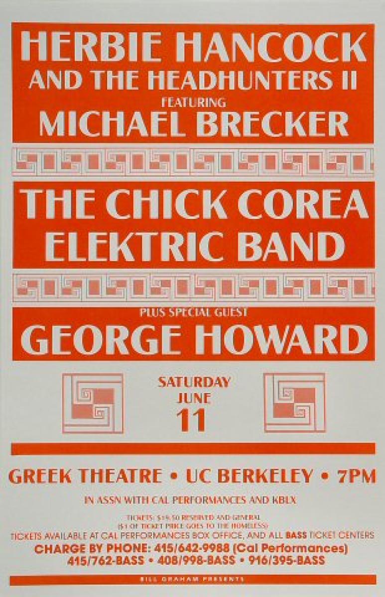 Herbie Hancock & the Headhunters II Vintage Concert Poster from Herbie Hancock & the Headhunters II Vintage Concert Poster from