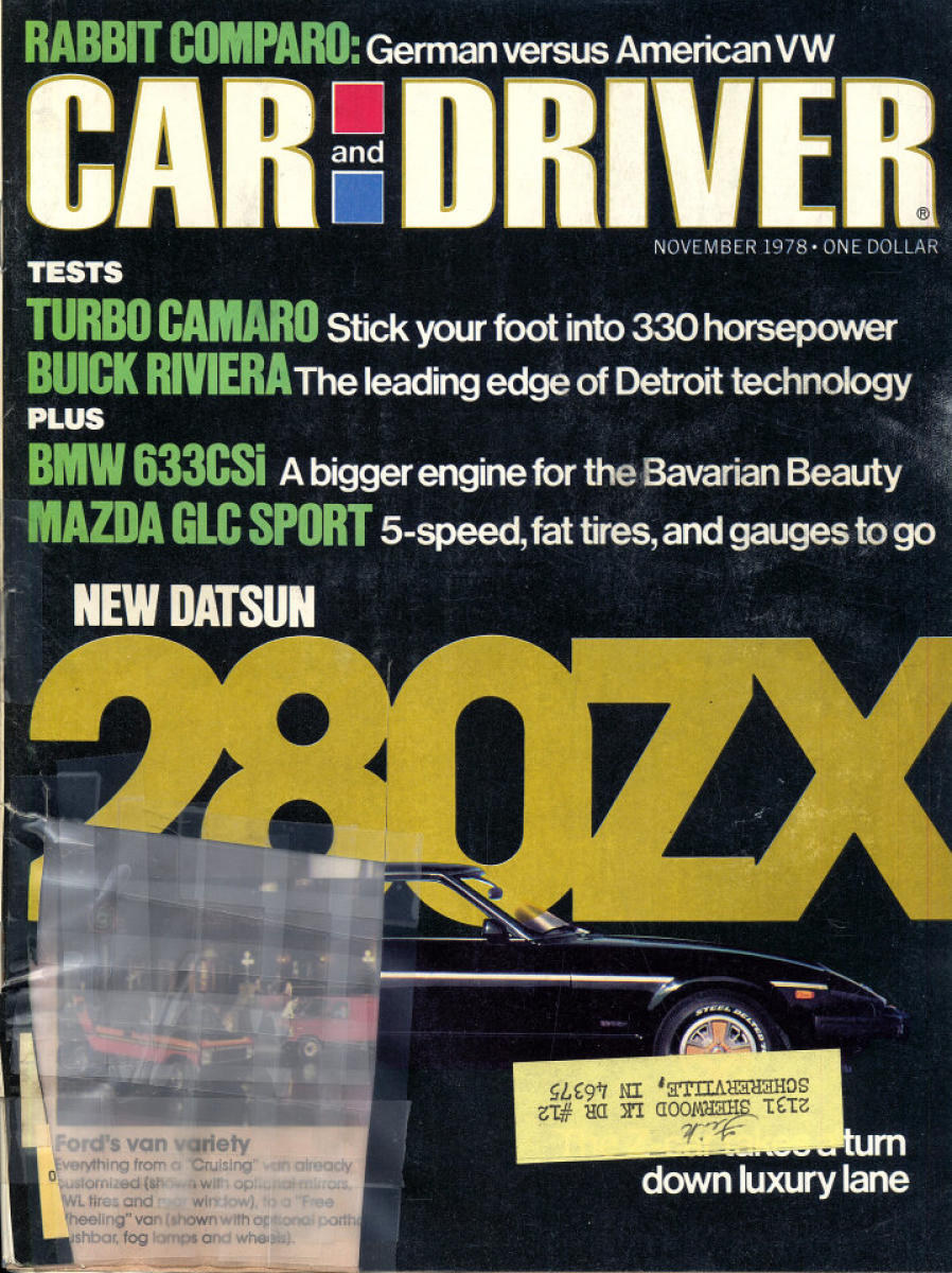 Driver 67 Car and Driver | November 1978 at Wolfgang's