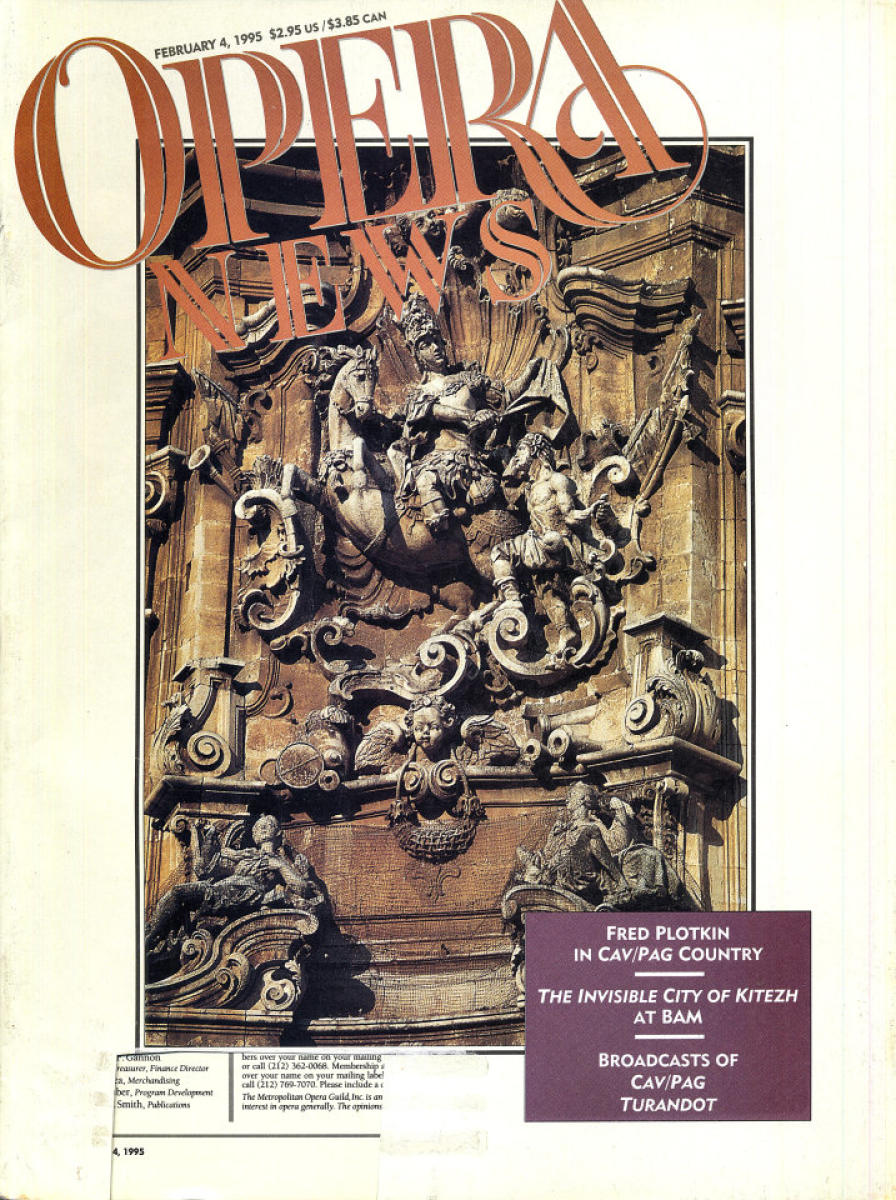Opera News | February 4, 1995 at Wolfgang's