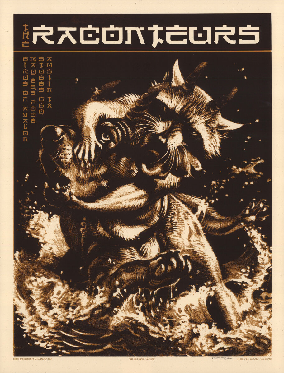 The Raconteurs Vintage Concert Silkscreen from Stubb's BBQ, May 2, 2008 ...