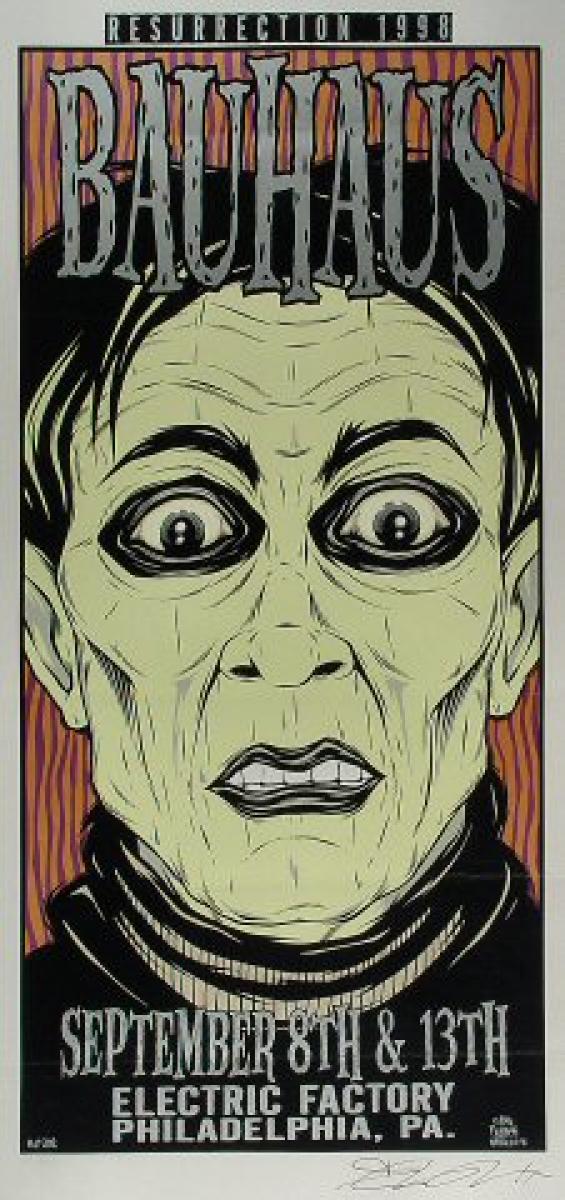 Bauhaus Resurrection 98 TOUR パンフレット Bauhaus Vintage Concert Poster from Electric Factory, Sep 8, 1998