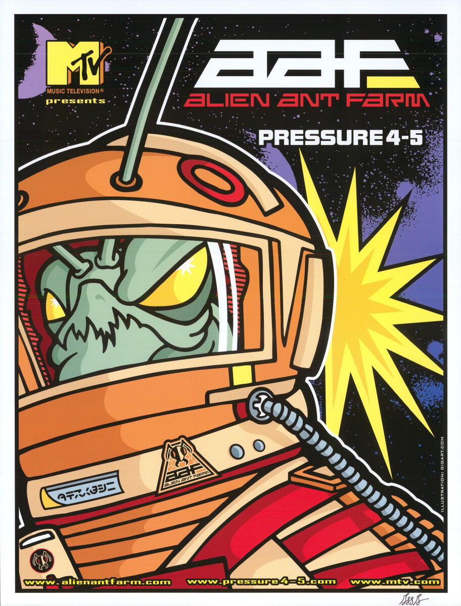 Alien Ant Farm Vintage Concert Poster, 2002 at Wolfgang's